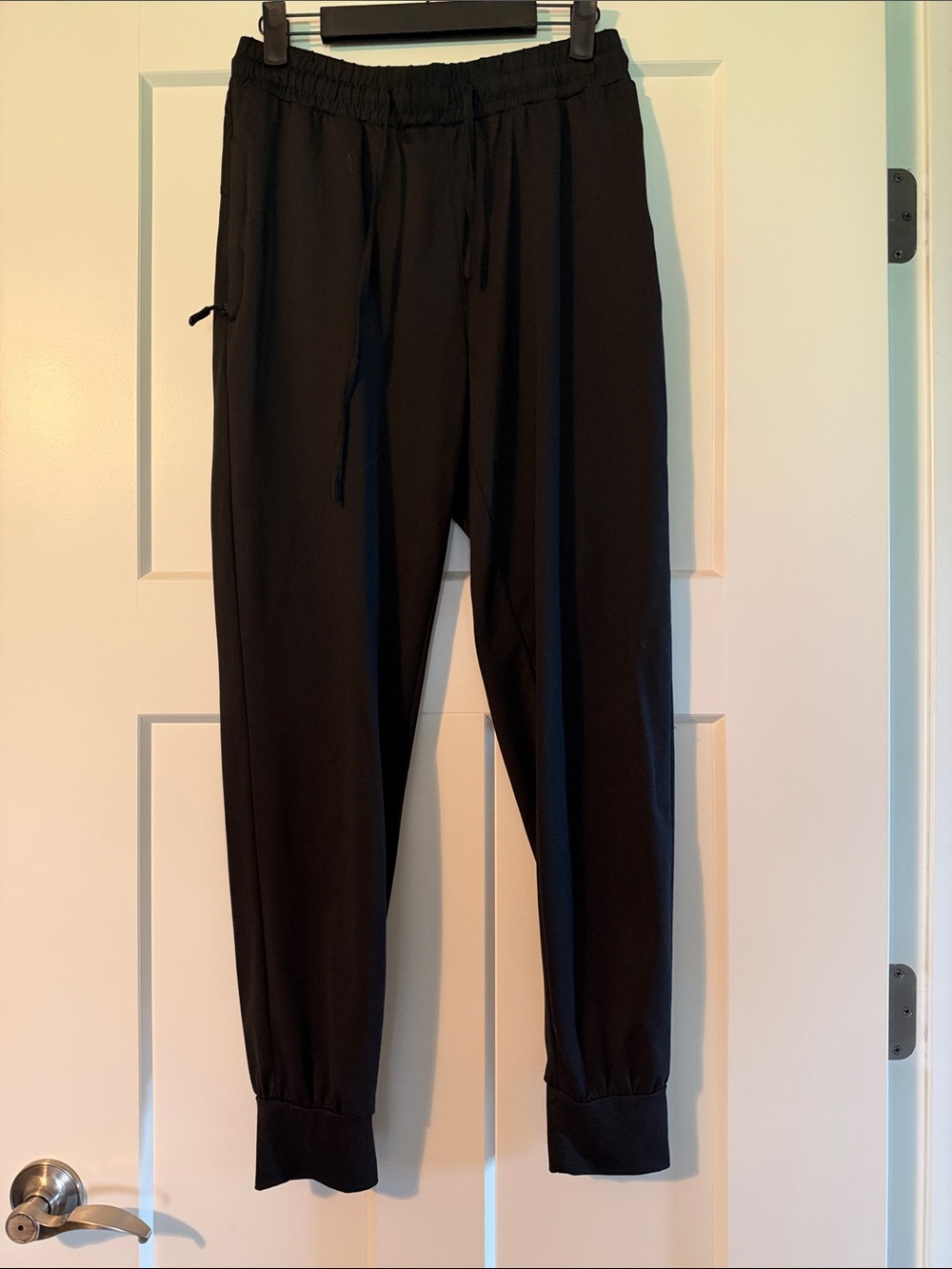 Black Womens Drawstring Jogger Pants
